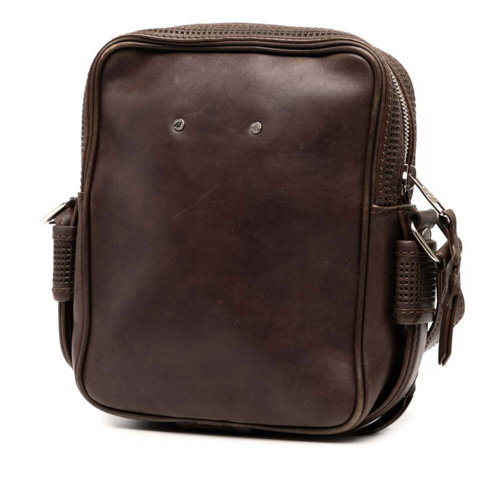 LOUIS VUITTON Authentic Brown Leather Trotter Shoulder Bag - Picture 2 of 8